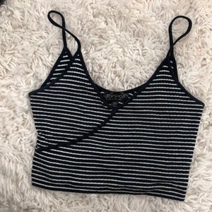 spaghetti strapped crop top